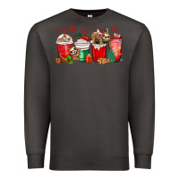 Smoke christmas sloth coffee cups Premium Sweatshirt - MaliasSmallBusiness