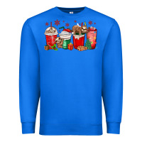 True Royal christmas sloth coffee cups Premium Sweatshirt - MaliasSmallBusiness