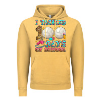 Vintage Mustard i tackled 100 days of school volleyball Vintage Hoodie - Zillion Design Studio