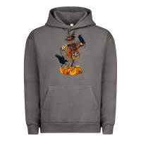 Pigment Tornado Scarecrow with Pumpkin Urban Hoodie - texasbilliewilder