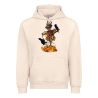Sandshell Scarecrow with Pumpkin Urban Hoodie - texasbilliewilder