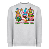 Heather Grey Happy Easter Day gnomies Heavyweight Sweatshirt - Neo Western