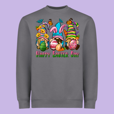 Happy Easter Day Gnomies Heavyweight Sweatshirt Designed By Neo Western