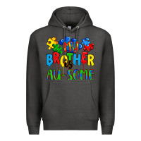Charcoal Heather my brother is au some a Premium Hoodie - Artiststas