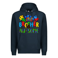 Navy my brother is au some a Premium Hoodie - Artiststas