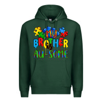 Sports Green my brother is au some a Premium Hoodie - Artiststas