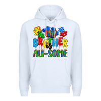 White my brother is au some a Premium Hoodie - Artiststas