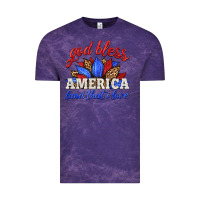 Cloud Purple god bless america land that i love Vintage Tee - HRA Design Shop