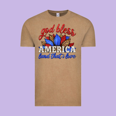 God Bless America Land That I Love Vintage Tee Designed By Hra Design Shop