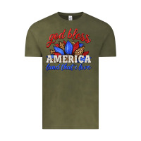 Vintage Olive god bless america land that i love Vintage Tee - HRA Design Shop