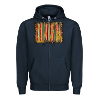 Navy christmas reindeers leopard background Zipper Hoodie - BarkalooDesign