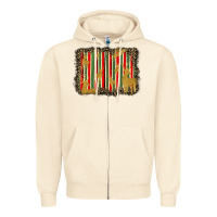 Sandshell christmas reindeers leopard background Zipper Hoodie - BarkalooDesign