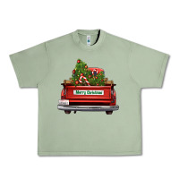 Oil Green Christmas trees truck Urban Heavy Tee - FaDigitalArtStudio