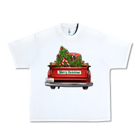 White Christmas trees truck Urban Heavy Tee - FaDigitalArtStudio