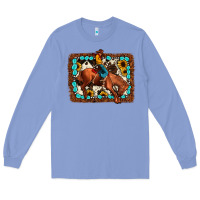 Colony Blue rodeo cowboy Long Sleeve Tee - JahusDesignShop