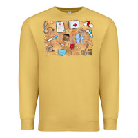 Antique Gold nurse Premium Sweatshirt - MaliasSmallBusiness