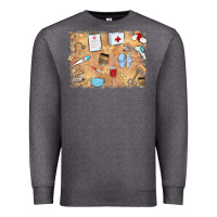 Charcoal Heather nurse Premium Sweatshirt - MaliasSmallBusiness