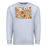 Heather Grey nurse Premium Sweatshirt - MaliasSmallBusiness