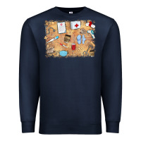 Navy nurse Premium Sweatshirt - MaliasSmallBusiness