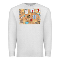 Oatmeal Heather nurse Premium Sweatshirt - MaliasSmallBusiness