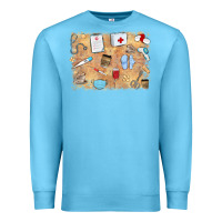 Ocean Blue nurse Premium Sweatshirt - MaliasSmallBusiness