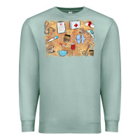 Seafoam nurse Premium Sweatshirt - MaliasSmallBusiness