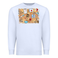 White nurse Premium Sweatshirt - MaliasSmallBusiness