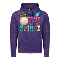 Cloud Purple small town big spirit volleyball Vintage Hoodie - Zillion Design Studio