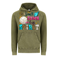 Vintage Olive small town big spirit volleyball Vintage Hoodie - Zillion Design Studio