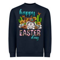 Navy Happy Easter Day Rodeo Heavyweight Sweatshirt - Neo Western