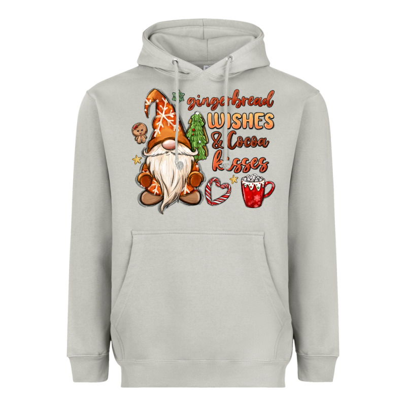 Gingerbread Wishes Cocoa Kisses Heavyweight Hoodie by MaliasSmallBusiness | Teevron
