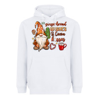 White gingerbread wishes cocoa kisses Heavyweight Hoodie - MaliasSmallBusiness