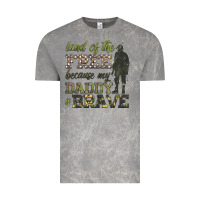Cloud Rock land of the free because my daddy is brave Vintage Tee - HRA Design Shop