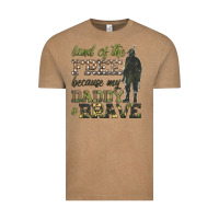 Vintage Coffee land of the free because my daddy is brave Vintage Tee - HRA Design Shop