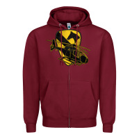 Burgundy 1st cavalry division chopper helicopter air cav Zipper Hoodie - Jasminsmagicworld
