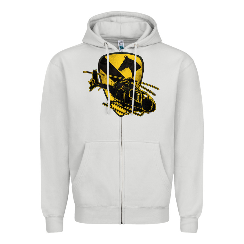 1st Cavalry Division Chopper Helicopter Air Cav Zipper Hoodie by Jasminsmagicworld | Teevron