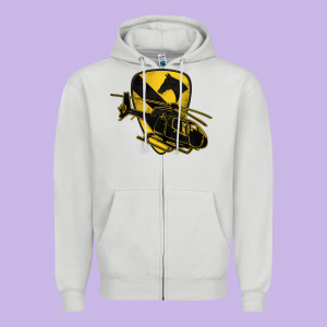 1st Cavalry Division Chopper Helicopter Air Cav Zipper Hoodie Designed By Jasminsmagicworld
