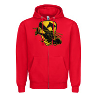 Red 1st cavalry division chopper helicopter air cav Zipper Hoodie - Jasminsmagicworld