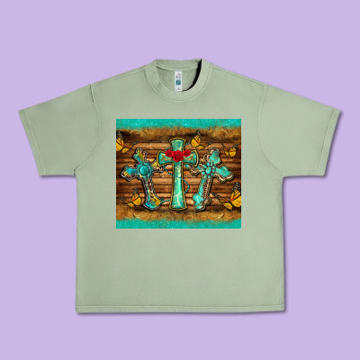 Crosses Tumbler Urban Heavy Tee Designed By Barkaloodesign