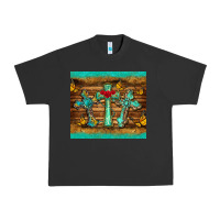 Pigment Black crosses tumbler Urban Heavy Tee - BarkalooDesign