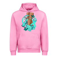 Ovarian Cancer Diva Teal Ribbon Urban Hoodie | Teevron