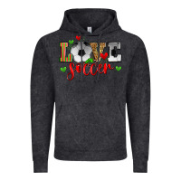 Vintage Black love soccer Vintage Hoodie - Zillion Design Studio
