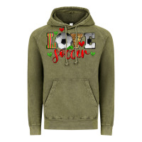 Vintage Olive love soccer Vintage Hoodie - Zillion Design Studio