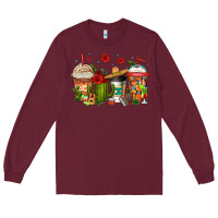 Burgundy cinco de mayo coffee cups Long Sleeve Tee - Jasminsmagicworld