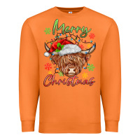 Carrot merry christmas cow Premium Sweatshirt - MaliasSmallBusiness