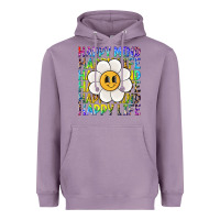 Lavender happy mind happy life Heavyweight Hoodie - NancyCooperArtShop