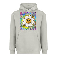 Moon Dust happy mind happy life Heavyweight Hoodie - NancyCooperArtShop