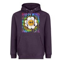 Happy Mind Happy Life Heavyweight Hoodie | Teevron