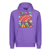 Purple too many tabs Premium Hoodie - Artiststas