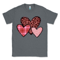 Charcoal Heather hearts Classic Tee - JahusDesignShop